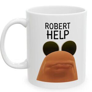 Marcus the Worm ROBERT HELP Mug – Funny Quote Coffee Cup 91
